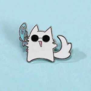 Jujitsu Kaisen funny fish enamel pin brooch charm purse bag anime pins manga cha